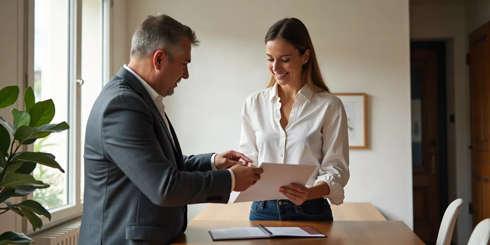 Comprador revisando con atención una vivienda en Madrid antes de decidir la compra
