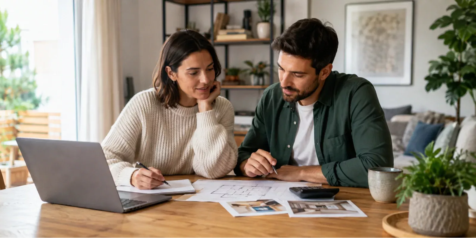 Comprador analizando presupuesto y financiación antes de comprar una vivienda en Madrid